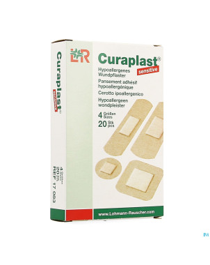 Curaplast pans adhesif 4 tailles    20 17083