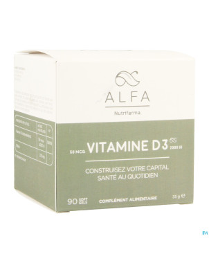 Alfa vitamine d3 2000iu softgels 90