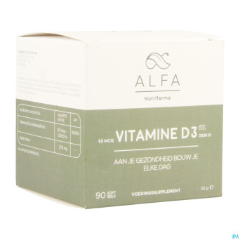 Alfa vitamine d3 2000iu softgels 90