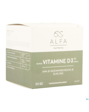 Alfa vitamine d3 2000iu softgels 90