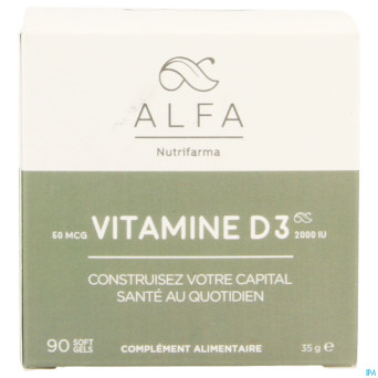 Alfa vitamine d3 2000iu softgels 90