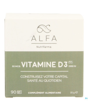 Alfa vitamine d3 2000iu softgels 90
