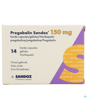 Pregabalin sandoz 150mg caps dur  14