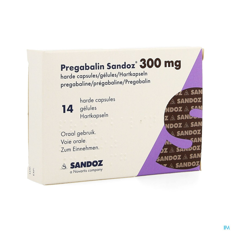 Pregabalin sandoz 300mg caps dur  14
