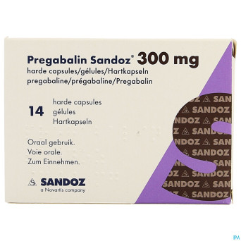 Pregabalin sandoz 300mg caps dur  14