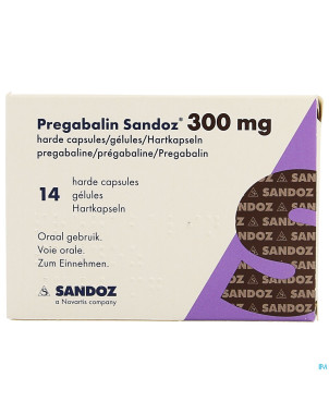 Pregabalin sandoz 300mg caps dur  14