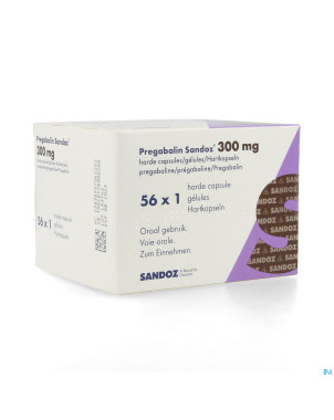 Pregabaline sandoz 300mg caps dur  56