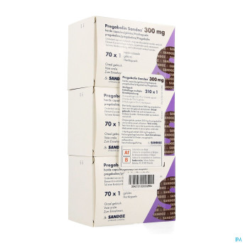 Pregabaline sandoz 300mg caps dur 210