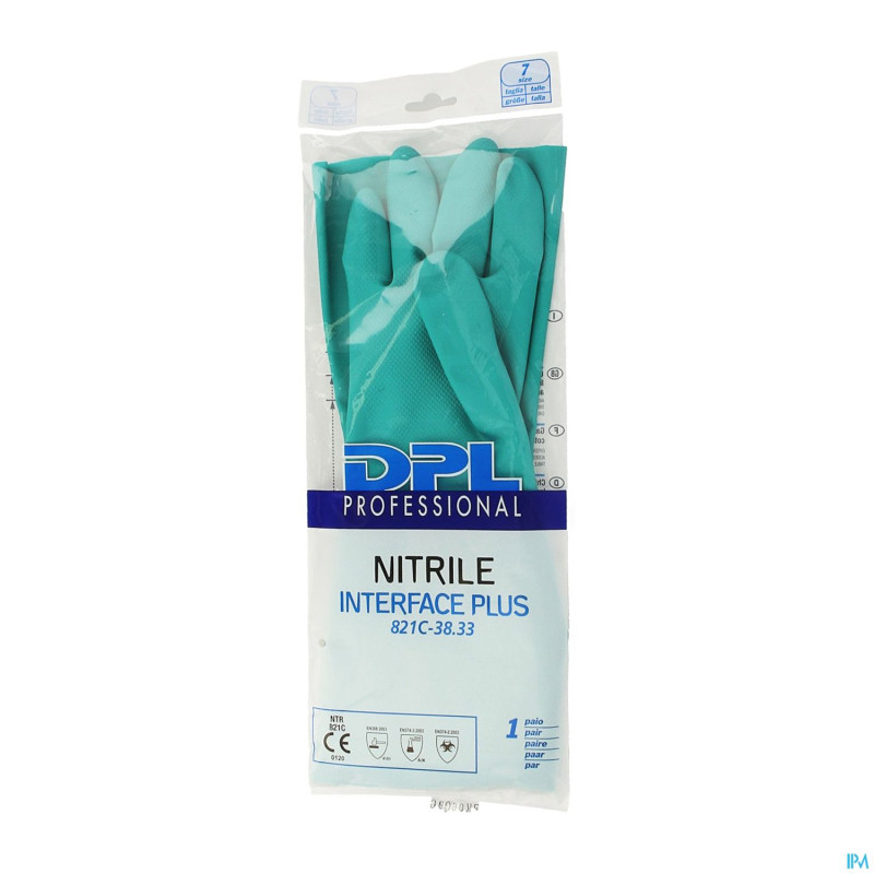 Nitrile interface plus gants m    1paire