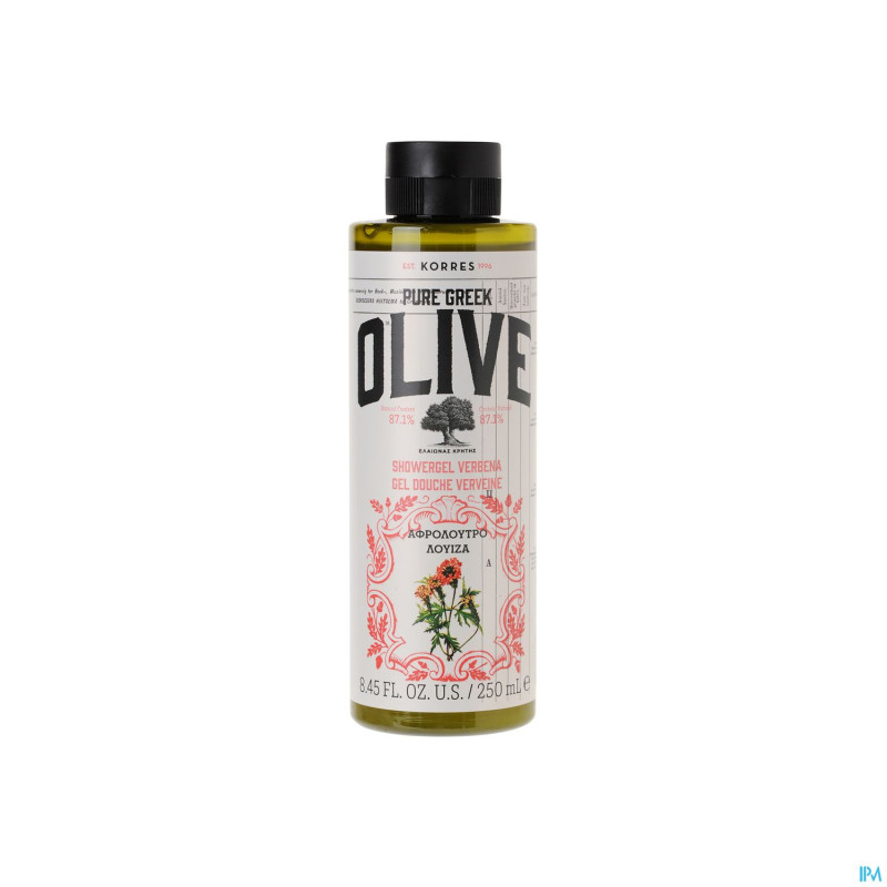 Korres kb gel douche olive verveine    250ml