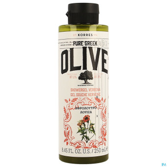 Korres kb gel douche olive verveine    250ml