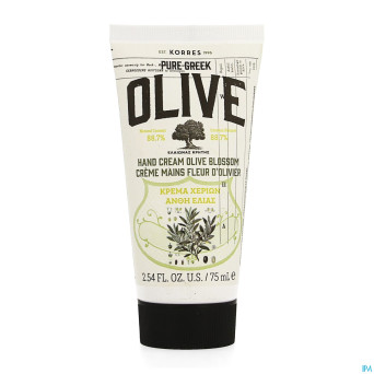 Korres kb creme mains olive fl olivier    75ml
