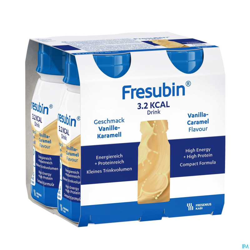 Fresubin 3.2 kcal drink vanille-caramel 4x125ml