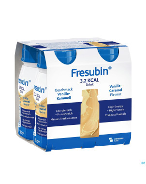 Fresubin 3.2 kcal drink vanille-caramel 4x125ml