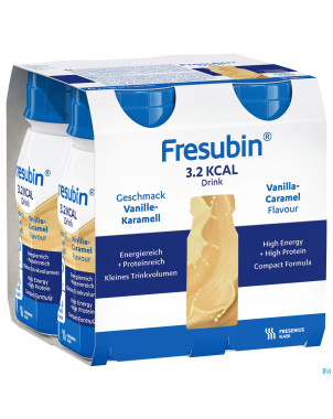 Fresubin 3.2 kcal drink vanille-caramel 4x125ml