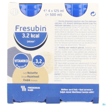 Fresubin 3.2kcal drink noix 4x125ml