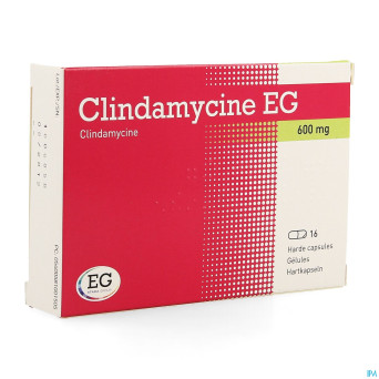 Clindamycine eg 600 mg caps dur 16 x 600 mg