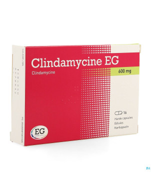 Clindamycine eg 600 mg caps dur 16 x 600 mg