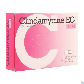 Clindamycine eg 600 mg caps dur 16 x 600 mg