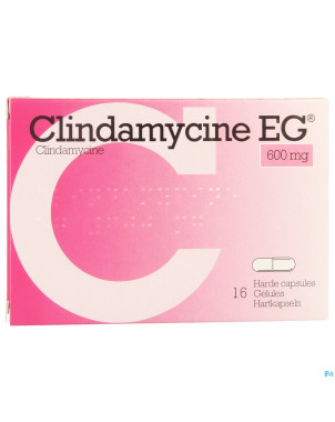 Clindamycine eg 600 mg caps dur 16 x 600 mg