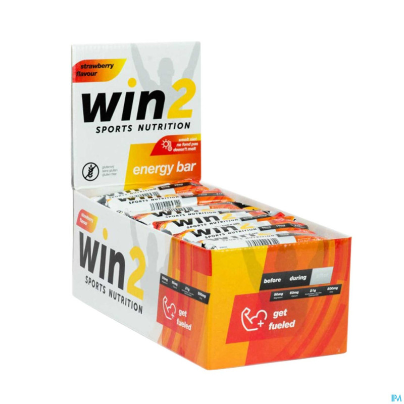 Win2 energy bar fraise    40g