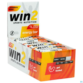 Win2 energy bar fraise    40g