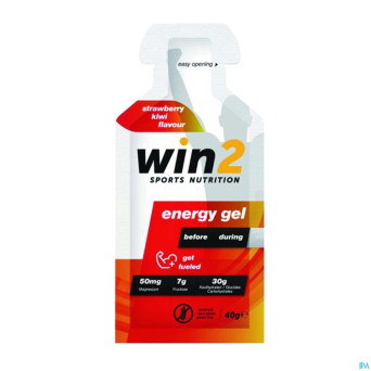 Win2 energy gel fraise kiwi    40g