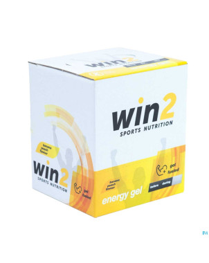 Win2 energy gel banane peche    40g