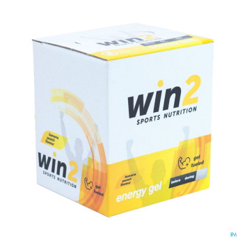 Win2 energy gel banane peche    40g