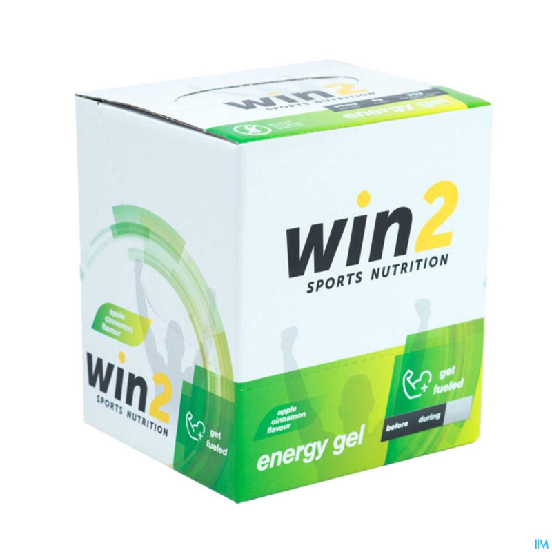 Win2 energy gel pomme canelle   40g