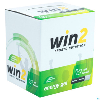 Win2 energy gel pomme canelle   40g