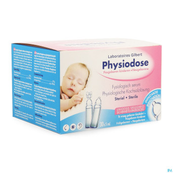 Physiodose nouveau nes serum physio  30x5ml 626716