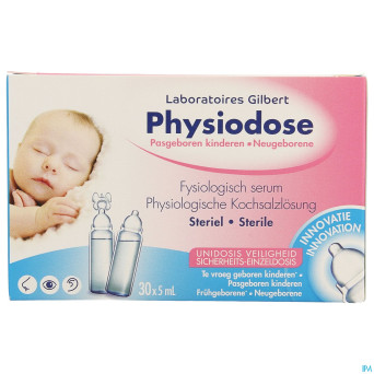 Physiodose nouveau nes serum physio  30x5ml 626716