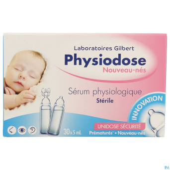 Physiodose nouveau nes serum physio  30x5ml 626716