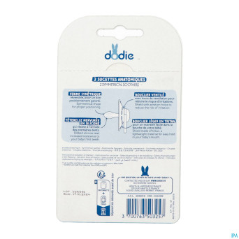 Dodie sucette anatomique +18m girly duo 2    a71