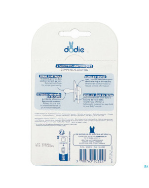 Dodie sucette anatomique +18m girly duo 2    a71