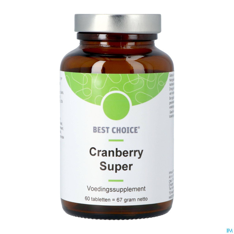 Best choice cranberry super    tabl 60 nl