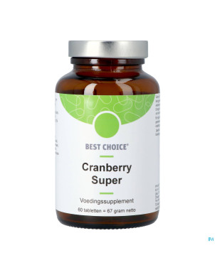 Best choice cranberry super    tabl 60 nl