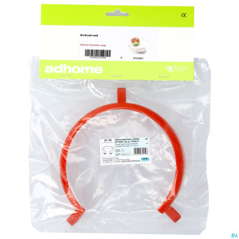 Rebord assiette rouge