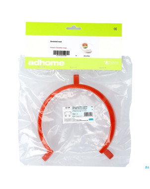 Rebord assiette rouge