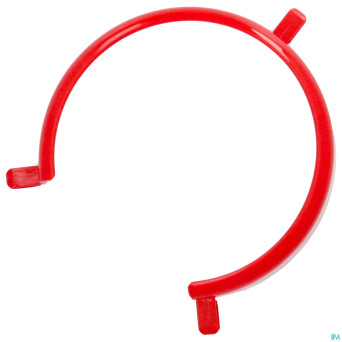 Rebord assiette rouge