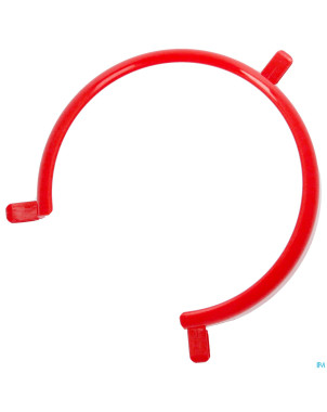 Rebord assiette rouge