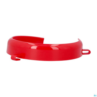 Rebord assiette rouge