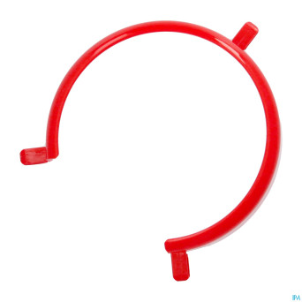 Rebord assiette rouge