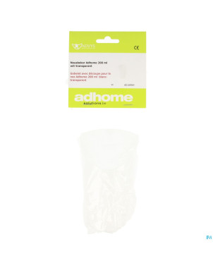 Gobelet decoupe nez economy 200ml  blanc transp.