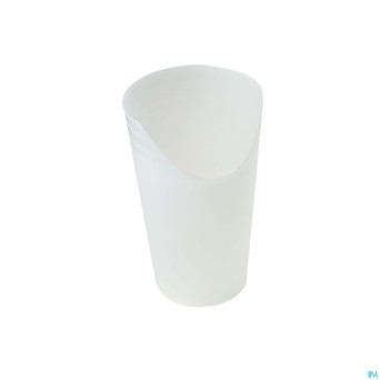 Gobelet decoupe nez economy 200ml  blanc transp.