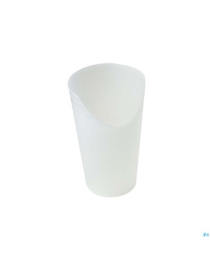 Gobelet decoupe nez economy 200ml  blanc transp.