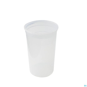 Gobelet 250ml blanc transparent