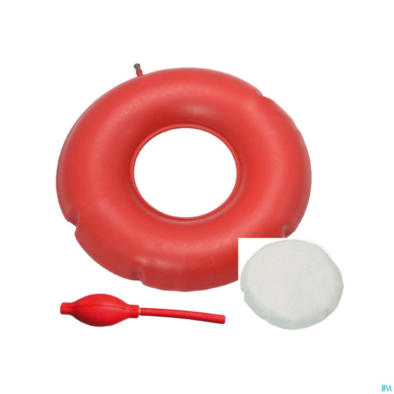 Coussin forme bouee gonfl.45cm+housse eponge+pompe