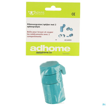 Boite broyer couper medicament 2 compartiment